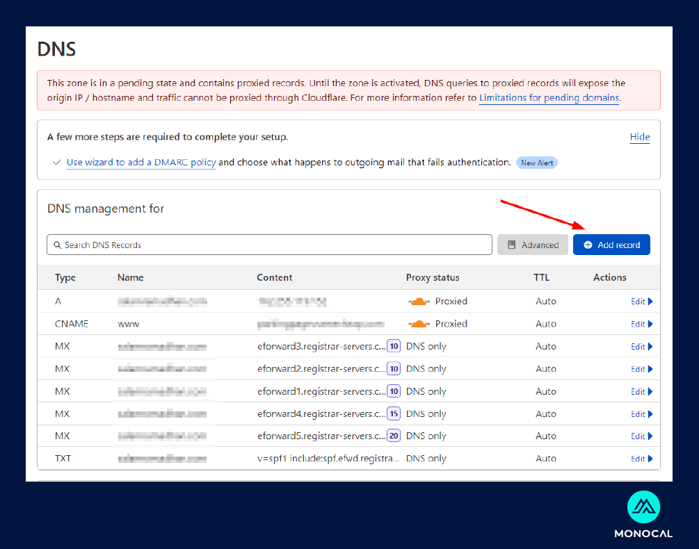 cara verify domain facebook - DNS 05