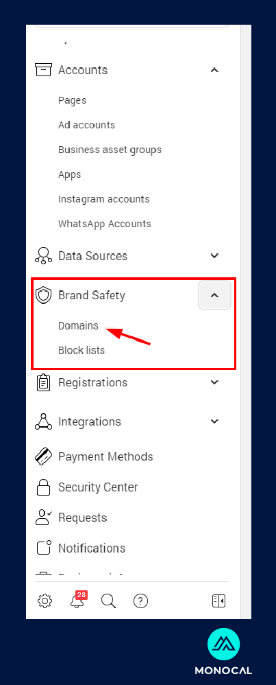 cara verify domain facebook - brand safety