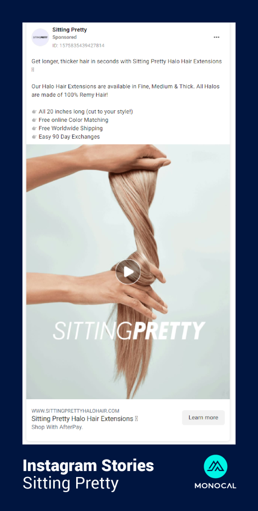 contoh copywriting instagram Sitting Pretty