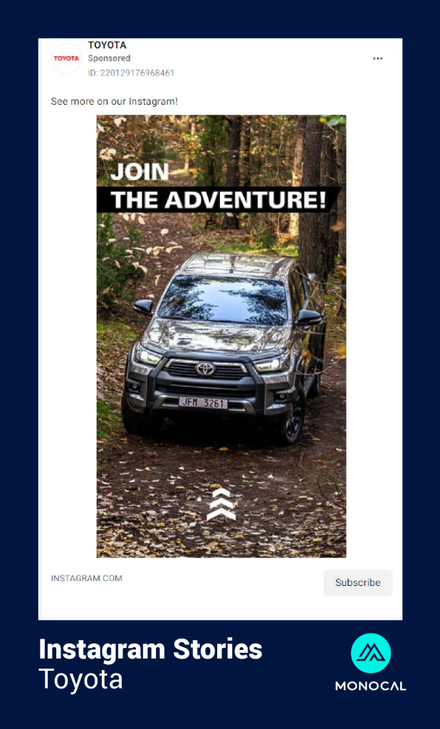 contoh copywriting instagram Toyota V2