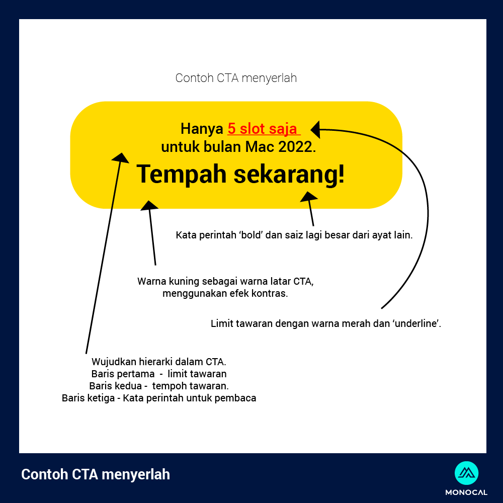 cara tulis cta bagaimana jadikannya menyerlah