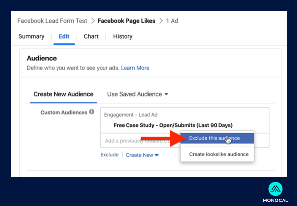 apa itu leads - exclude audience