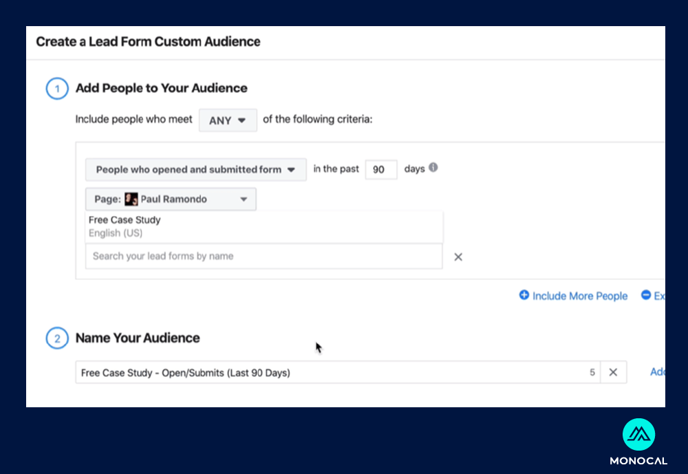 apa itu leads - lead gen lead form create audience