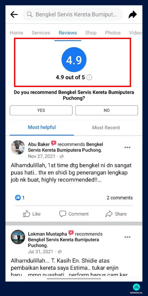 apa itu NAP #06 senarai review di facebook page