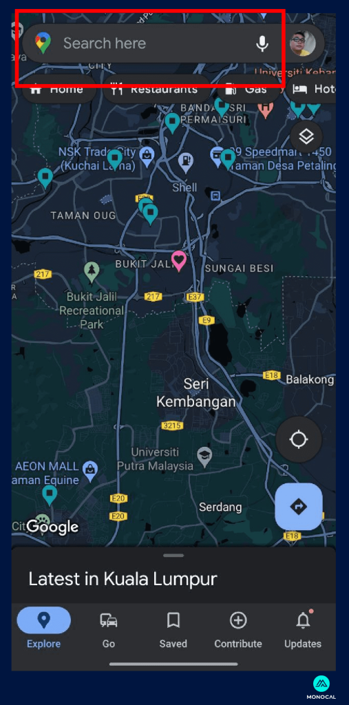 apa itu NAP #08 button search di google maps