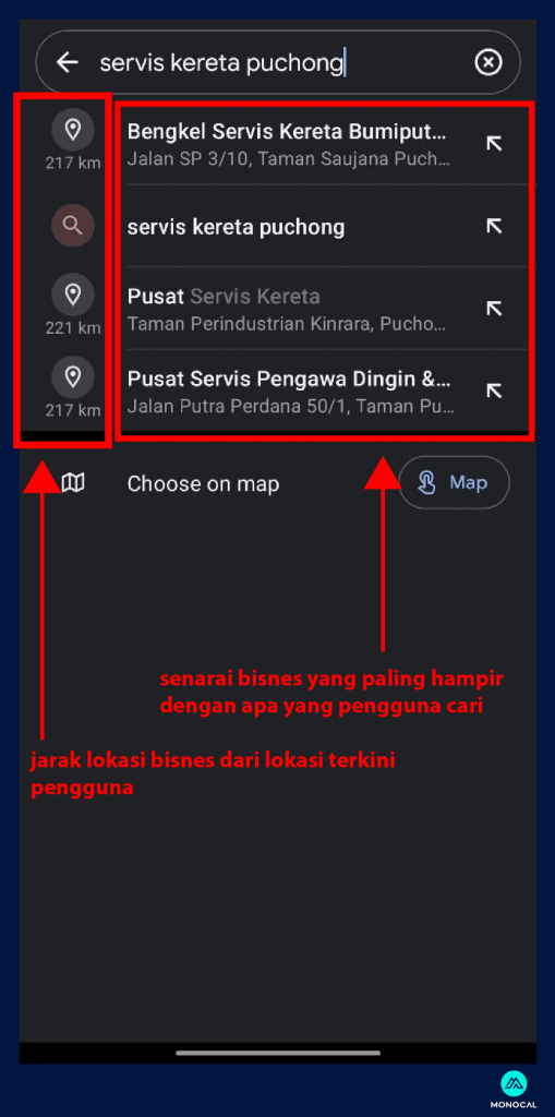 apa itu NAP #09 cadangan carian di google maps